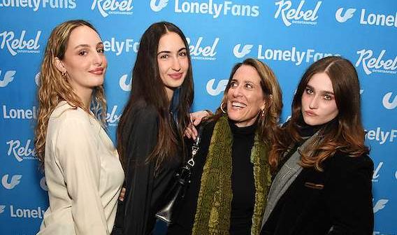 Guests on the red carpet at the Lonely Fans screening